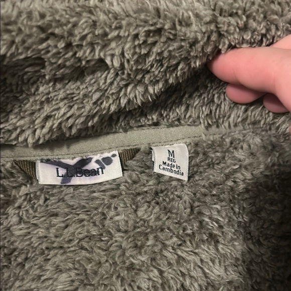 Olive Sherpa Fleece Jacket - Picture 2 of 4